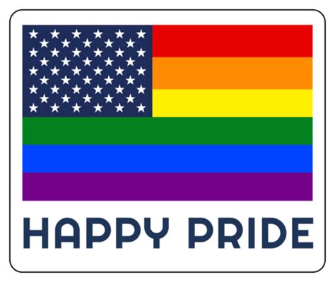 Happy Pride Flag Sticker Onlinelabels