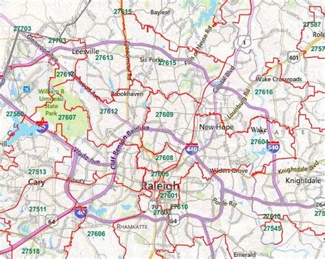 Raleigh Zip Code Map Images And Photos Finder