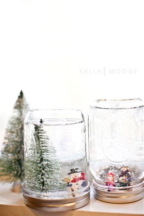 Homemade Snow Globes Christmas Crafts Pinterest