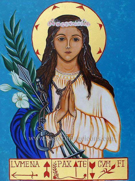 Saint Philomena The Wonderworker Painted When I Found Out My