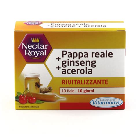 Vitarmonyl Nectar Royal Pappa Reale Più Ginseng Più Acerola 10 Fiale