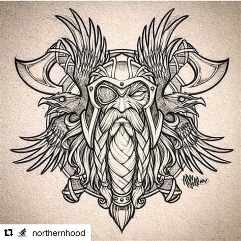 Pin By Dave Wss On Odin Viking Tattoo Sleeve Mythology Tattoos