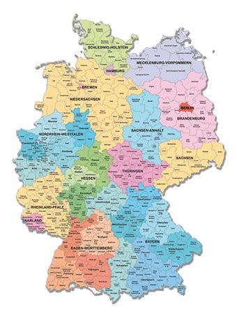Deutschlandkarte Mit Postleitzahlen Und Bundesländern Bilder