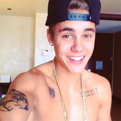 Watch Justin Biebers First Instagram Video Hes Shirtless Of Course