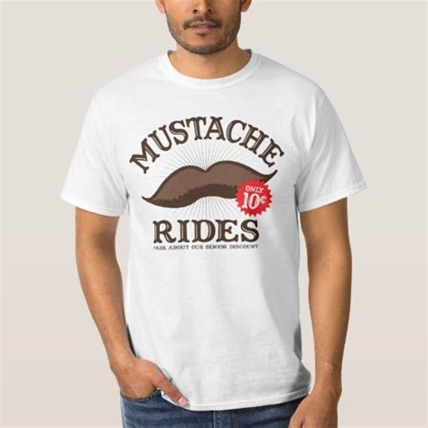 Mustache Rides T Shirt Zazzle
