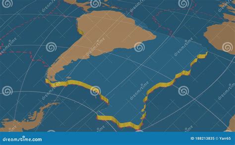 South American Plate Enlarged and Extruded, East Side - Solid Stock