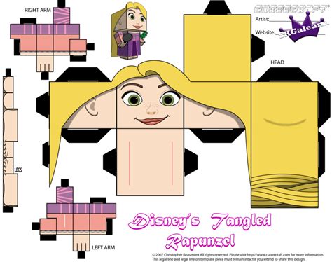 Tangled Rapunzel Part 1 By Skgaleana On Deviantart Paper Toy Disney