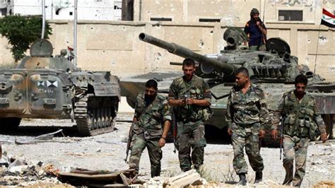 Damascus Syrian Troops Target Is Tunnels Trenches