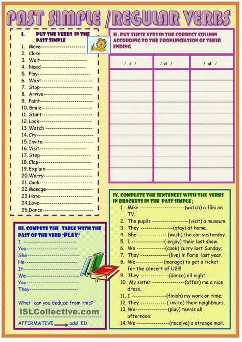 past simple regular verbs grammar guide and practice on 2 pages regular verbs learn english