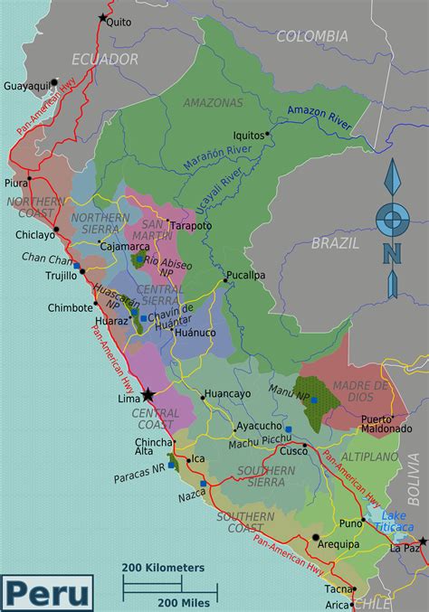 Map Of Peru Overview Map Regions Worldofmaps Net Online Maps And
