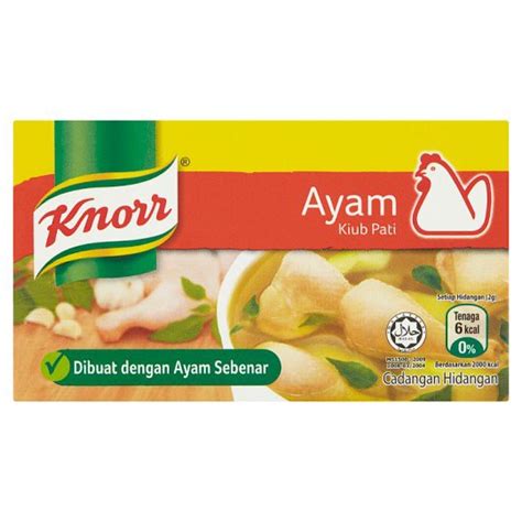 Home › kiub pati ayam 60g. Knorr Chicken Cube/Ayam Kiub Pati/Kaldu Ayam Kiub | Shopee ...
