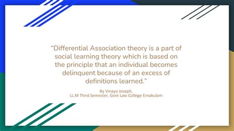 Differential Association Theory Explained Ppt