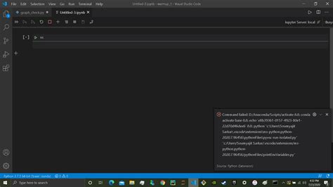 Python How To Fix Visual Studio Code Jupyter Notebook Error Stack