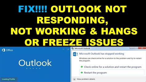 Fix Outlook Not Opening Responding Stopped Working Outlook Youtube