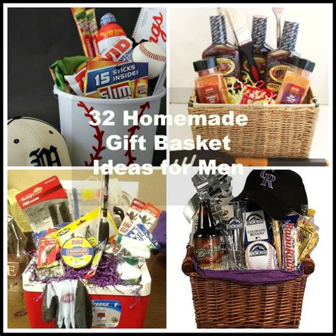 If you care to see where they came from & what's in each basket, you can. 32 Homemade Gift Basket Ideas for Men