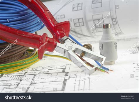 Planning For A Home Electrical Installation Stock Photo 67414303