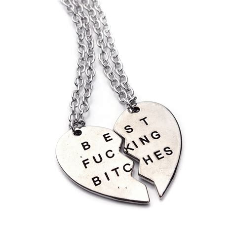 3 Styles Friendship Jewelry Silver Color Best Bitches Best Friend