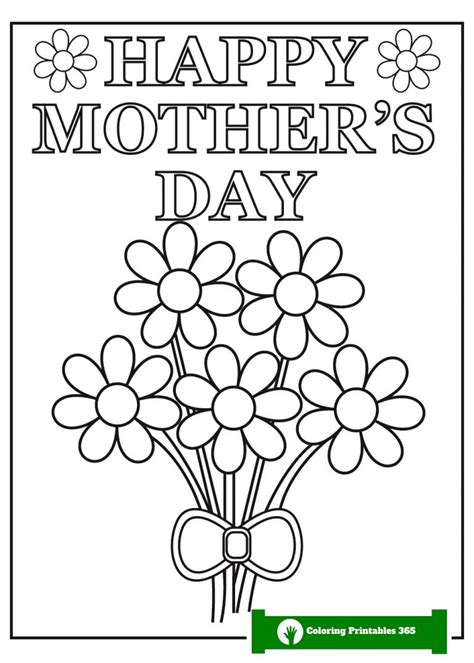 Celebrate Mothers Day With Colorful Coloring Sheets Coloring Printables 365