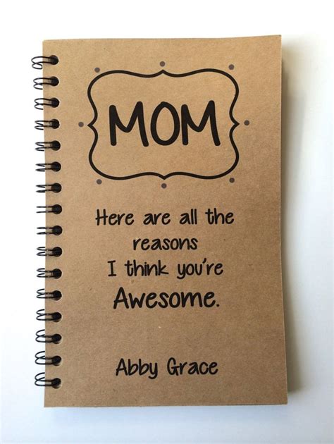 Thoughtful and useful gifts for mom that she'll truly love. Birthday Gift to Mom, Mothers Day Gift, Notebook, Gift ...