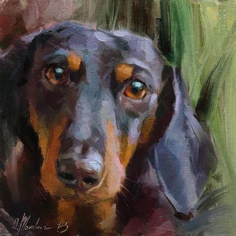 Custom Dog Oil Painting Custom Pet Portraits Custom Dog Etsy Dog