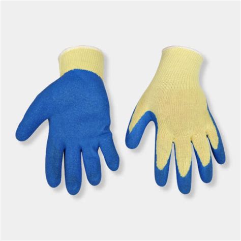 Latex Coated Rubber Work Gloves Builders Safety Mens Construction Grip