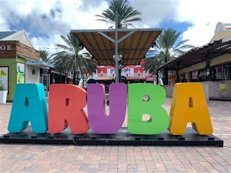 Aruba Sign Oranjestad Aruba Eiland