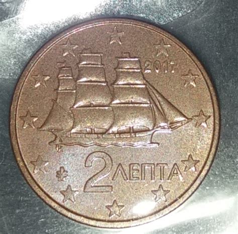 2 Euro Cent 2017 Euro 2002 Present Greece Coin 43516