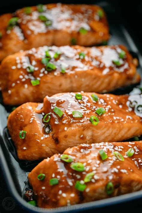 Enhance this basic mixture by adding some soy sauce and at least twice as much honey. Teriyaki Salmon Recipe - NatashasKitchen.com