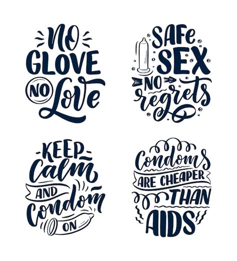 Premium Vector Safe Sex Slogans Great Design For Any Purposes