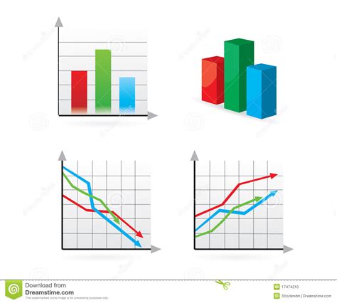 Statistic Vector charts stock vector. Image of stock - 17474210