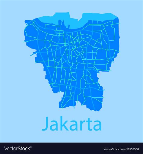 Dki Jakarta Map Vector - Map Jakarta Png - Maps of the World
