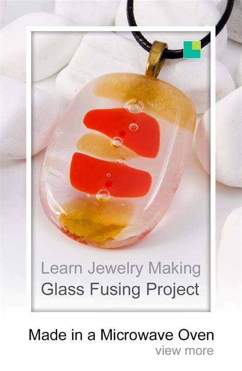 Fused Glass Pendant Fused In A Microwave Kiln Using A Microwave Oven Learn How To Make Your Own