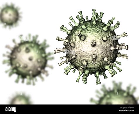 Ilustración Del Equipo De Partículas De Virus Varicela Zoster La Causa