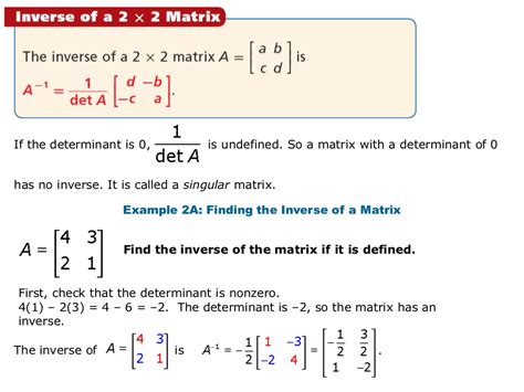 Matrix inverse