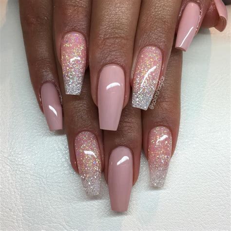 Solin Sadek On Instagram “nude Pink Med Glitterombre I Ljusrosa Och