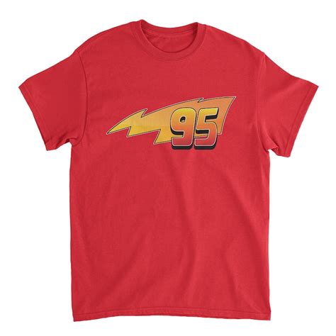 Cars Lightning Mcqueen 95 T Shirt Etsy