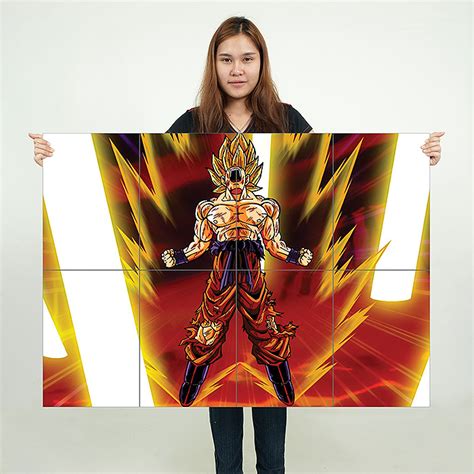 He is also known for his design work on video games such as dragon quest, chrono trigger, tobal no. Saiyan Goku Dragon Ball Z Block Giant Wall Art Poster