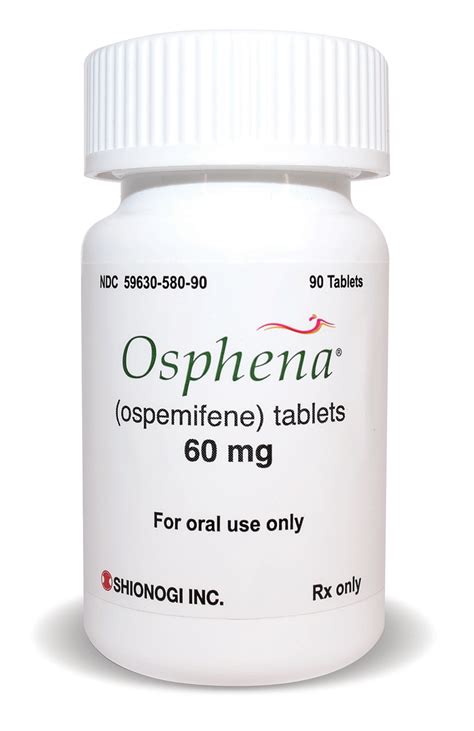 Osphena 60 Mg Ospemifene 90 Tablets