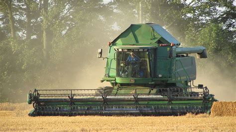 Combine Harvester On Fire At Appledore Road In Kenardington