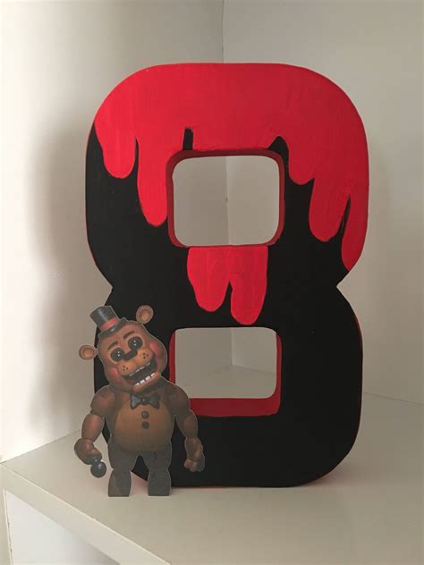 Five Nights At Freddys Personalized Number Etsy Bear Birthday