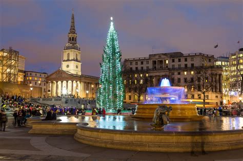 The Trafalgar Square Christmas Tree Lights Up On 1 December Londonist