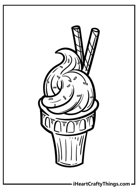 Coloring Pages Of Ice Cream Sundaes