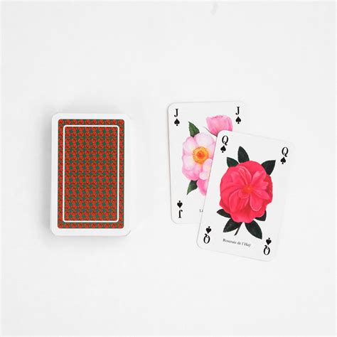 Classic Roses Playing Cards Garden Objects