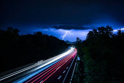 Driving Long Exposure Rain Photography Stock Photos Pictures And Royalty