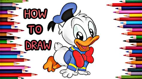 Step by step drawing tutorial on how to draw a camel. HOW TO DRAW || BABY DONALD DUCK || EASY STEP BY STEP ...