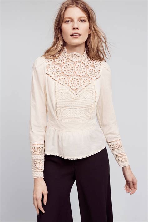 Shop The Victorian Lace Blouse And More Anthropologie At Anthropologie