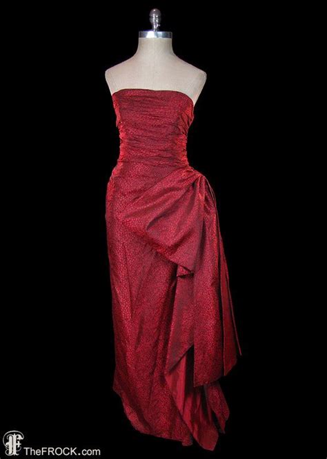 Emanuel Ungaro Gown Sculpturally Draped Reptile Patterned Etsy