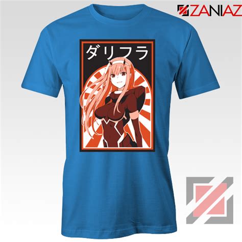 Zero Two Mural Tshirt Darling In The Franxx Anime Tee Shirts S 3xl