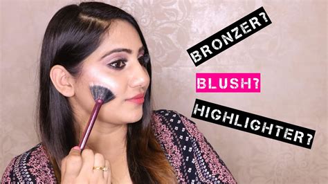 Easy Bronzer Blush And Highlighter Tutorial For Beginners Youtube