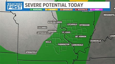 St Louis Forecast Severe Weather Risk Wednesday Ksdk Com